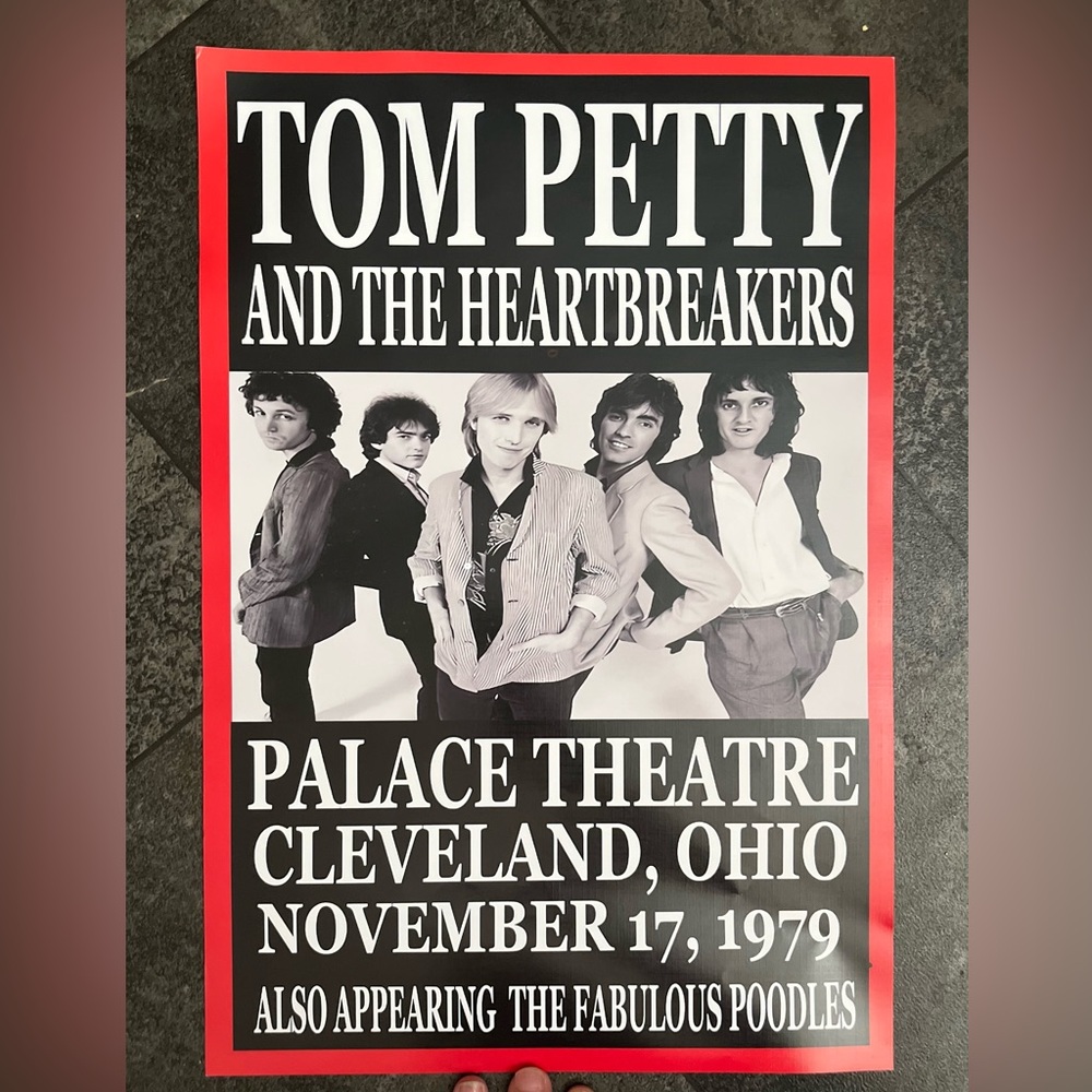 New! Tom Petty and the Heartbreakers Live in Cleveland, Ohio 1979 Poster 10X16
